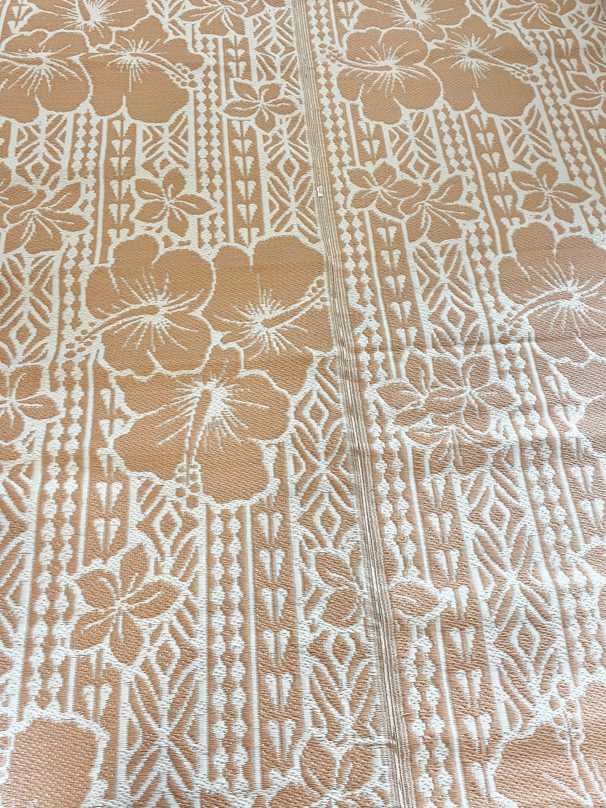 Recycled Outdoor Mat 6 Hibiscus ~ Small - 1.8 x 1.8m