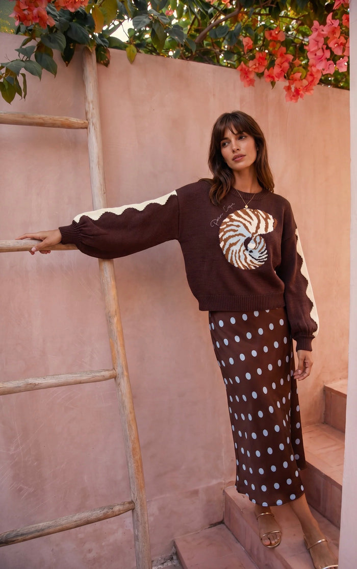 Knit Sweater - Tiger Shell