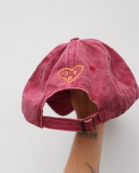 Heart Full Adults Cap: Watermelon w/ Lilac Design