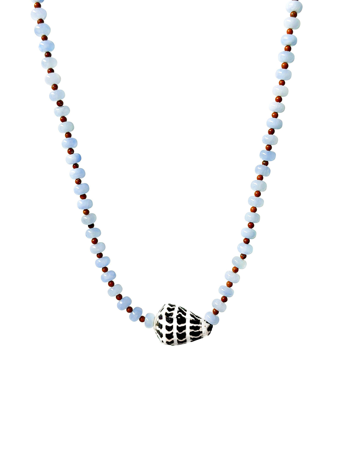 Zulu Beaded Necklace: Silver