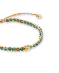 Green Emerald Crystal Bracelet | Gold: 18K Gold