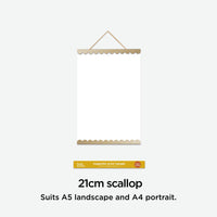 Magnetic Print Hanger Scallop 21cm