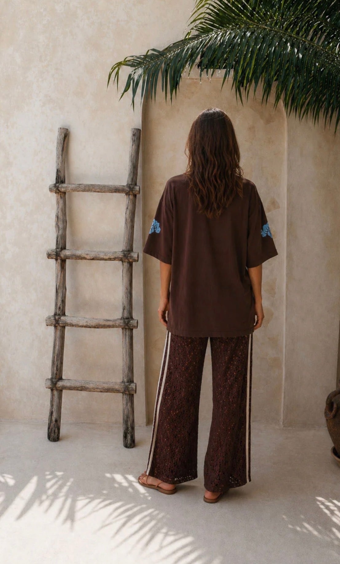 Sidewalk Lace Pants Brown