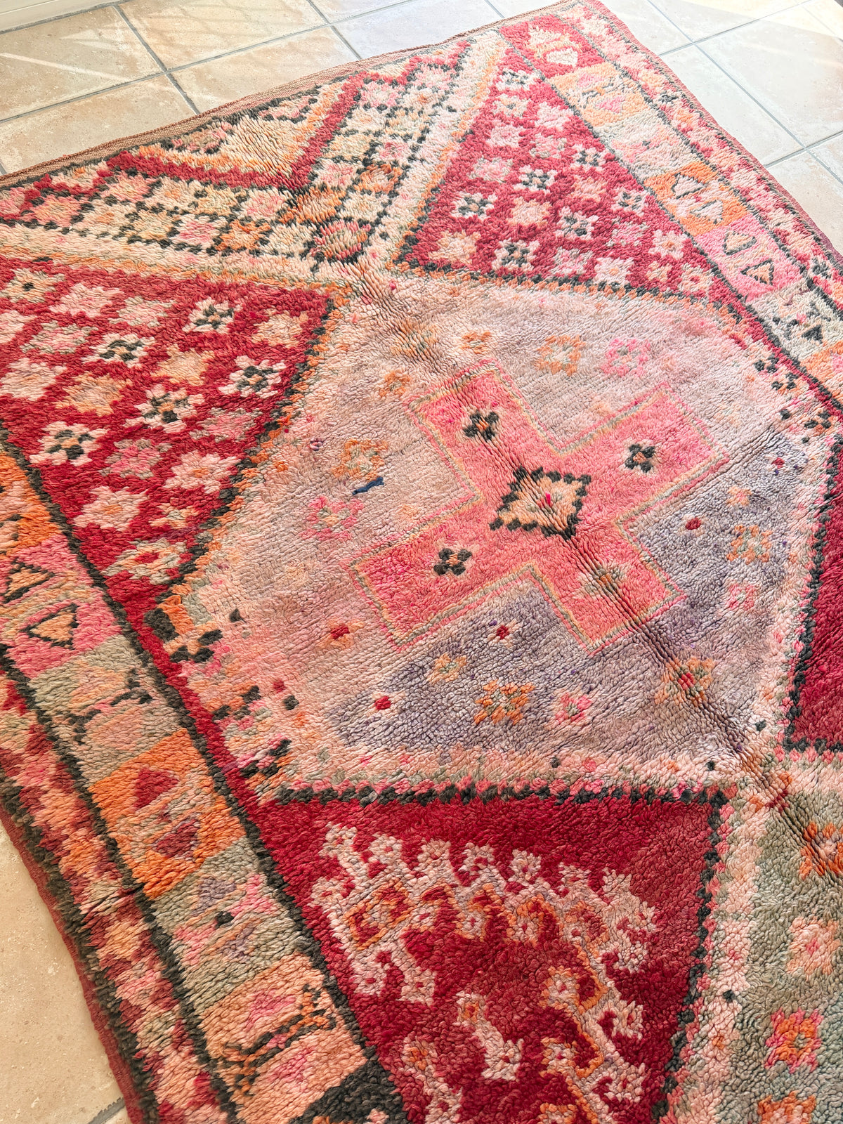 Moroccan Vintage  Rug  “Zephyra" 316 x 172