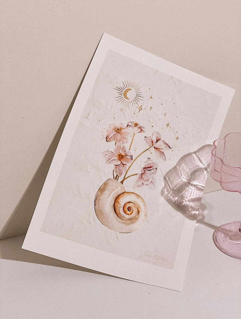 Brigitte May Seashells & Strars Print A3