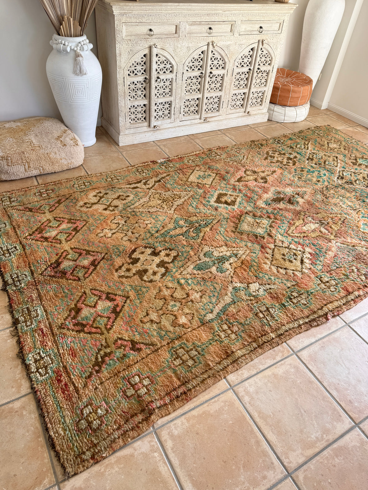 Moroccan Vintage Rug “Iskra” 324 x 180