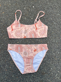 Salty Footprints Teens Swimwear - Two Piece Peach