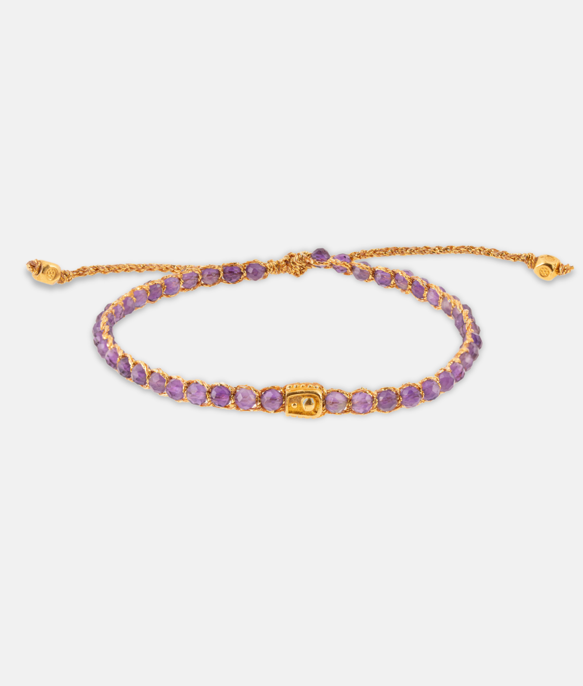 Amethyst Crystal Bracelet | Gold: 18K Gold