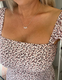 Necklace Pink Opal & Moonstone Teardrop