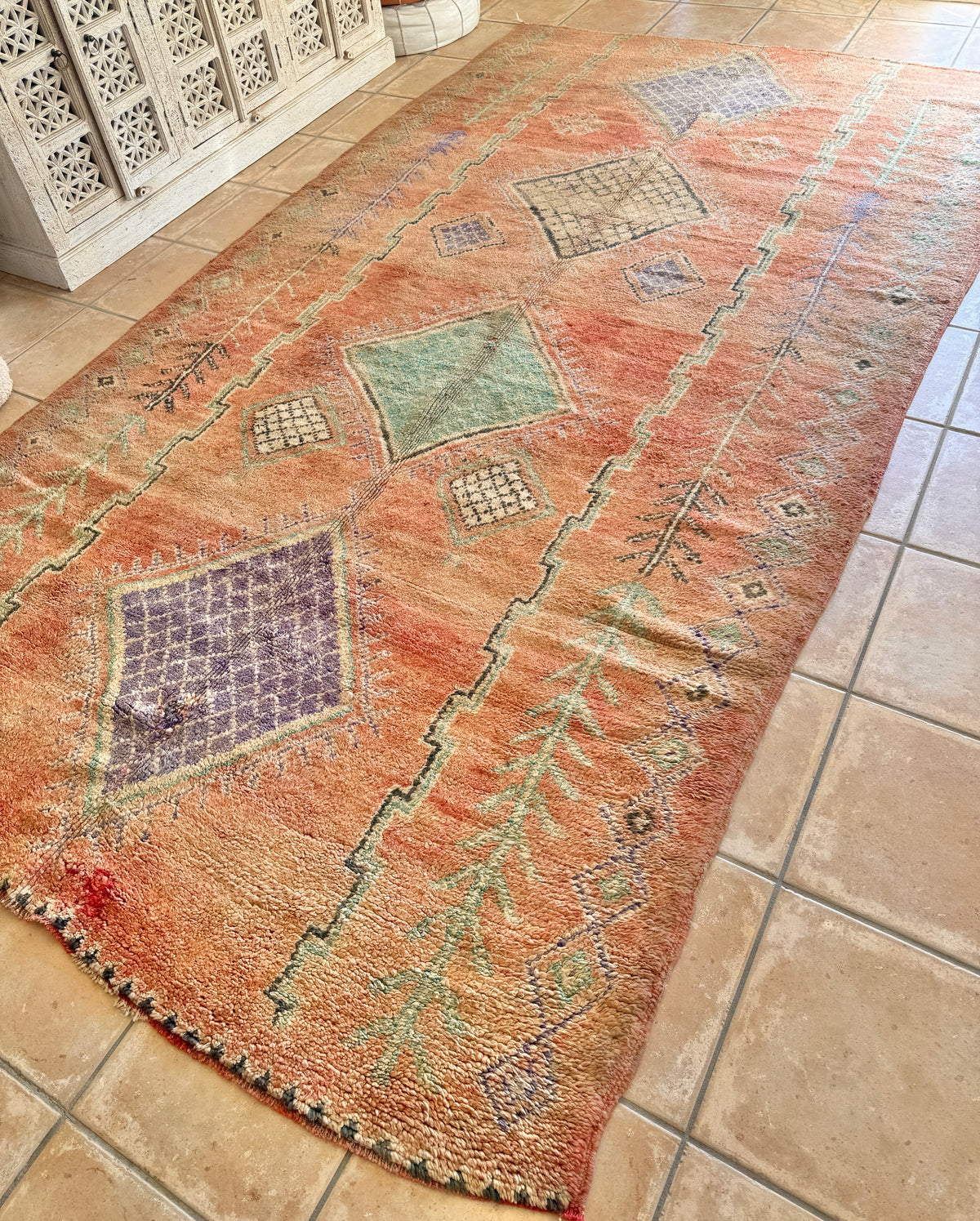 Moroccan Vintage Rug “Luna” 333 x 186