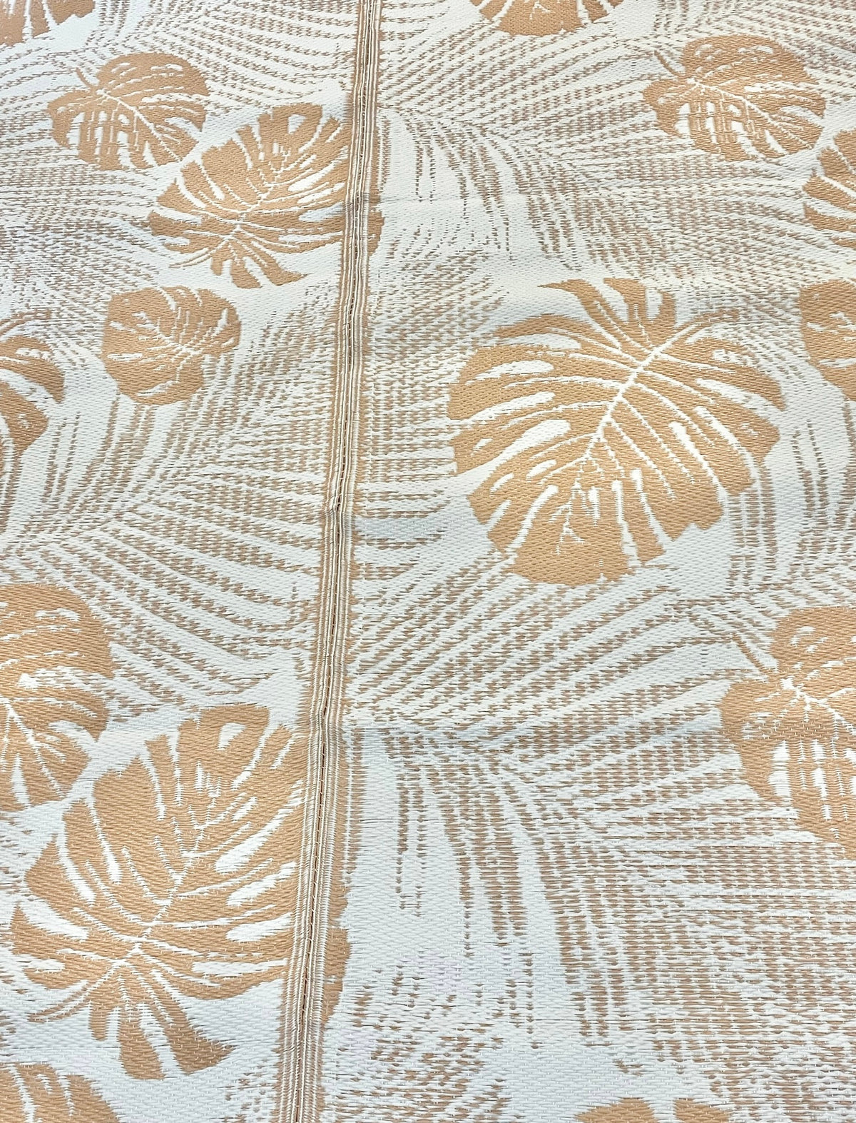 Recycled Outdoor Mat 3  Palm Fern ~ Small 1.8 x 1.8