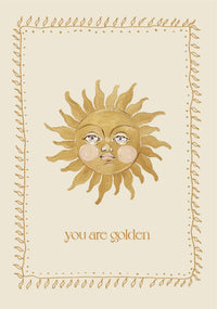 Brigitte May You Are Golden Print A3