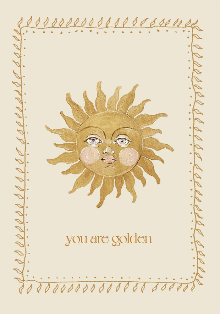 Brigitte May You Are Golden Print A3