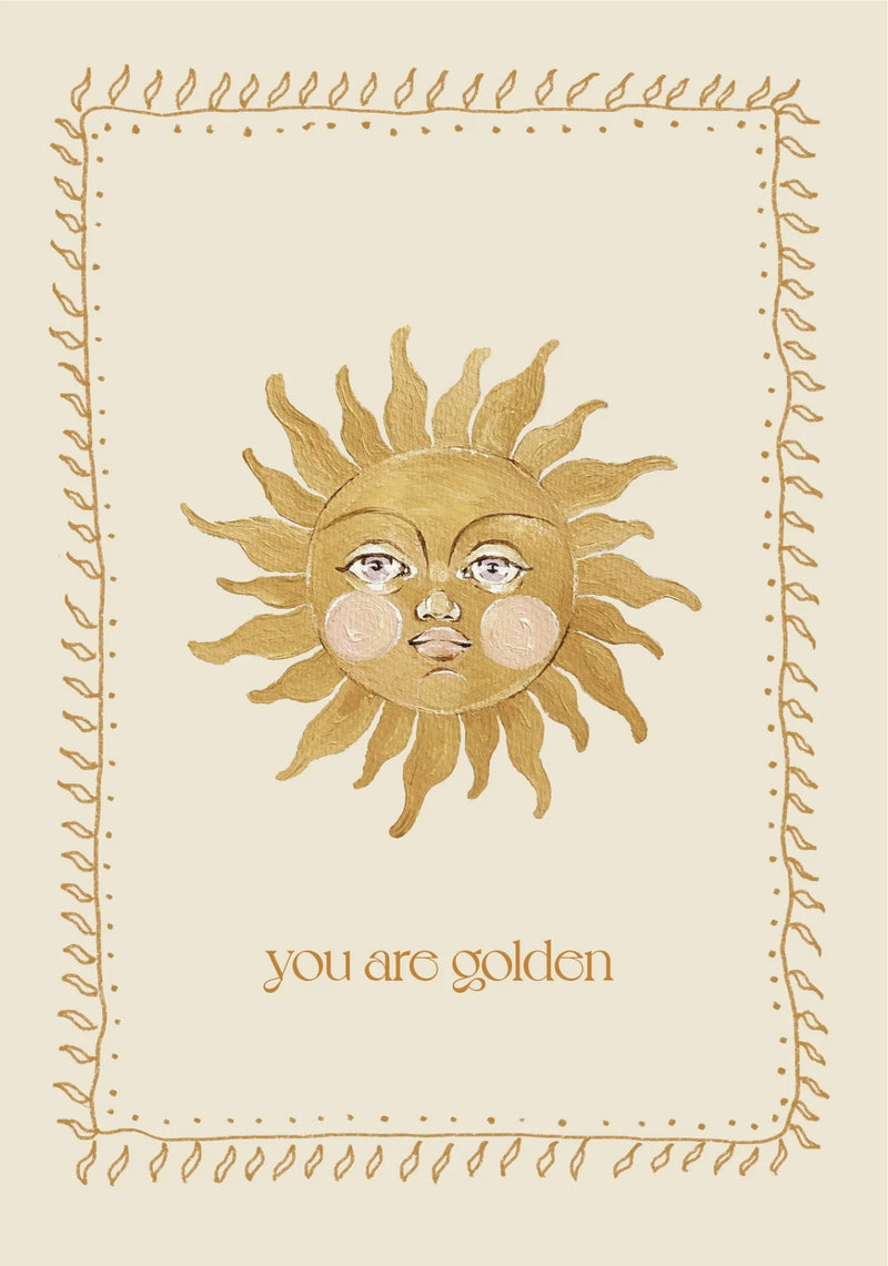 Brigitte May You Are Golden Print A3