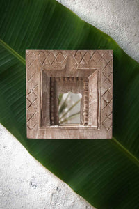 Indian Temple Mirror Square 3-0093