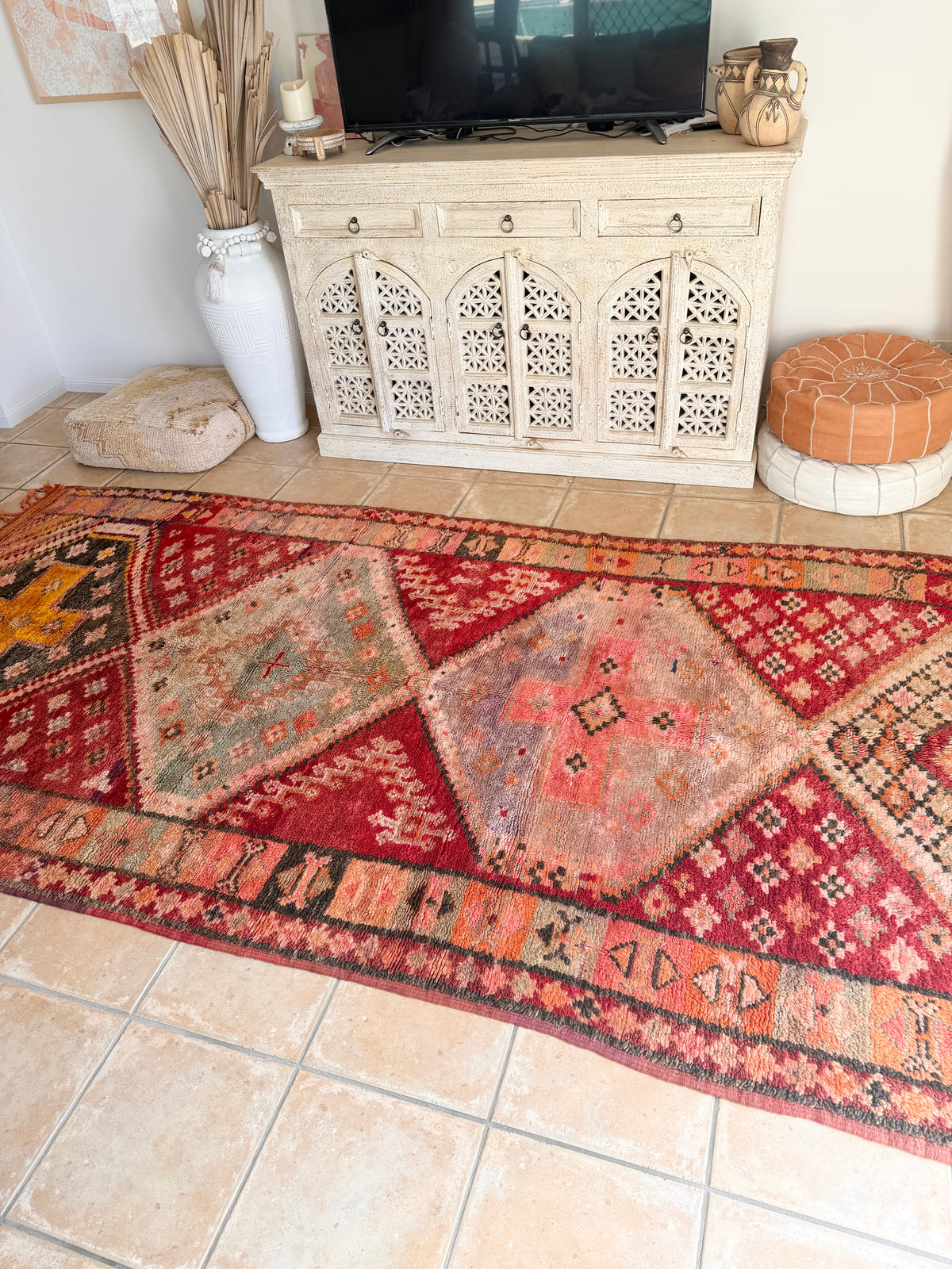 Moroccan Vintage  Rug  “Zephyra" 316 x 172