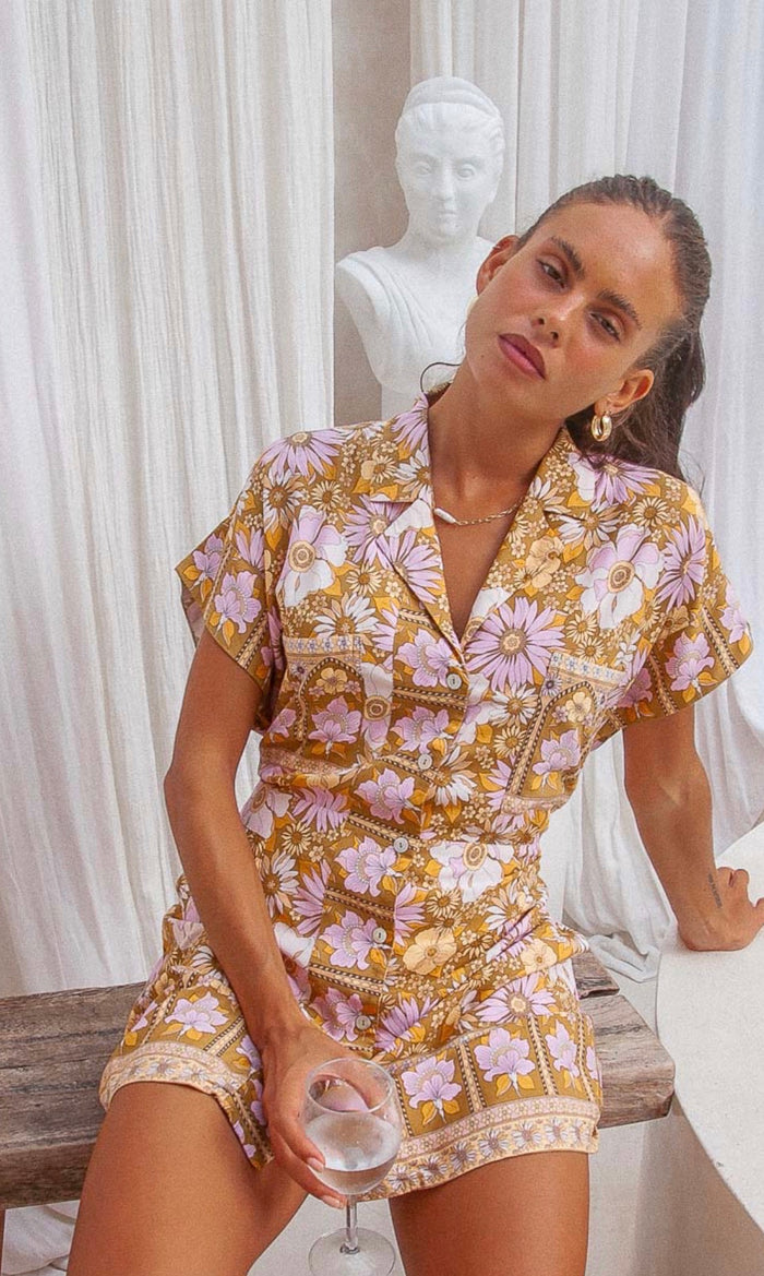 Leila Floral Shirt Dress