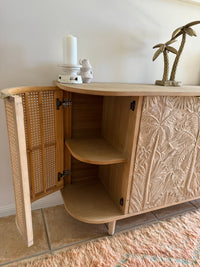 Buffet Les Palmas Carved Rattan & Wood