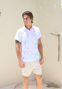 Men’s Shirt Ocean Etch Light Blue