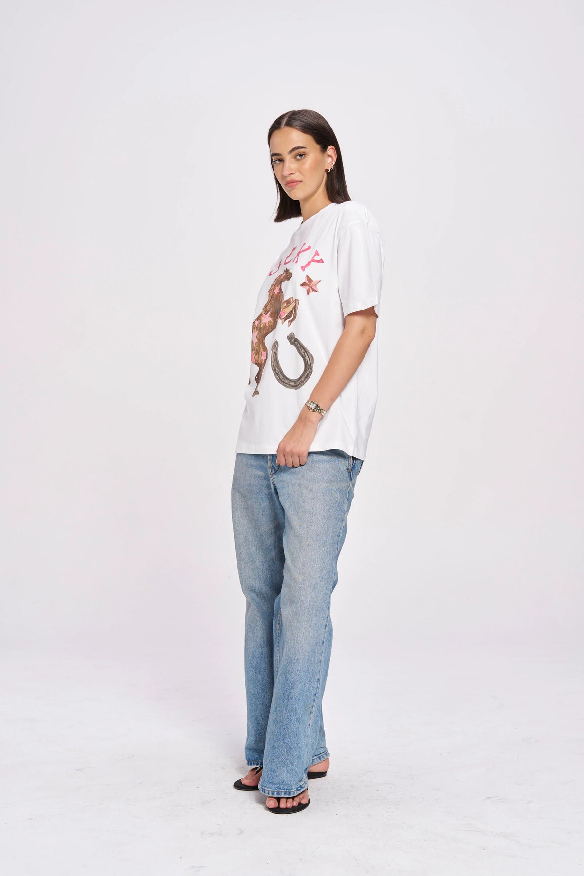 LUCKY Oversized Shirt White