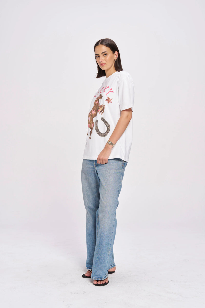 LUCKY Oversized Shirt White