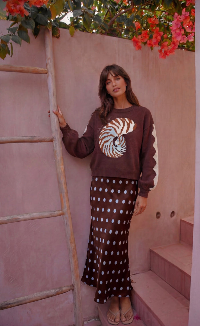 Knit Sweater - Tiger Shell