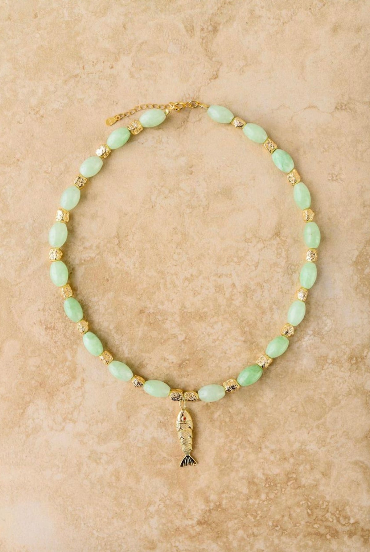 Goia Green Jade Necklace