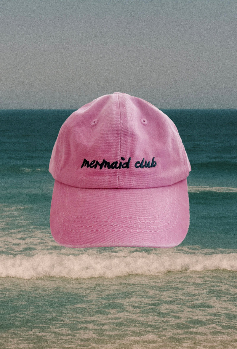 Mermaid Club Cap - Kids Pink
