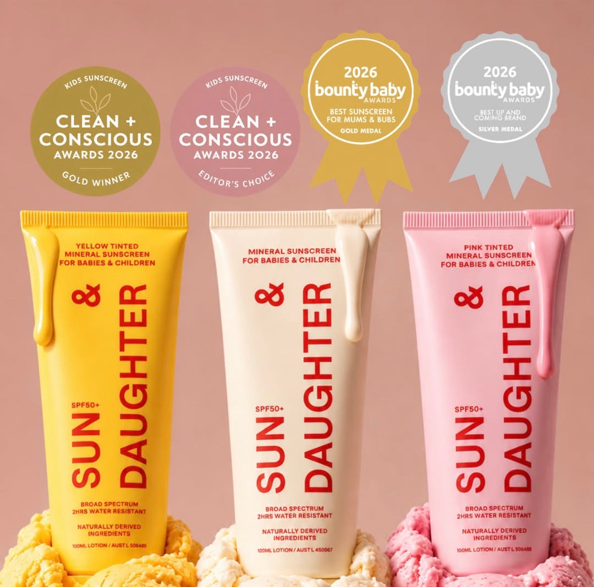 SPF 50 Mineral Sunscreen - Children, Babies & Family