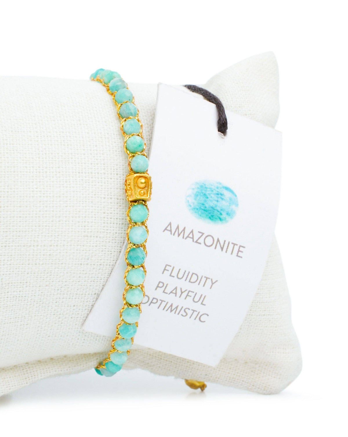 Amazonite Crystal Bracelet | Gold: 18K Gold