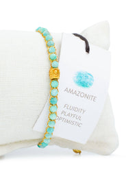 Amazonite Crystal Bracelet | Gold: 18K Gold