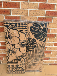 Recycled Outdoor Mat 7 - Palm Fern ~ Small 1.8 x 1.8