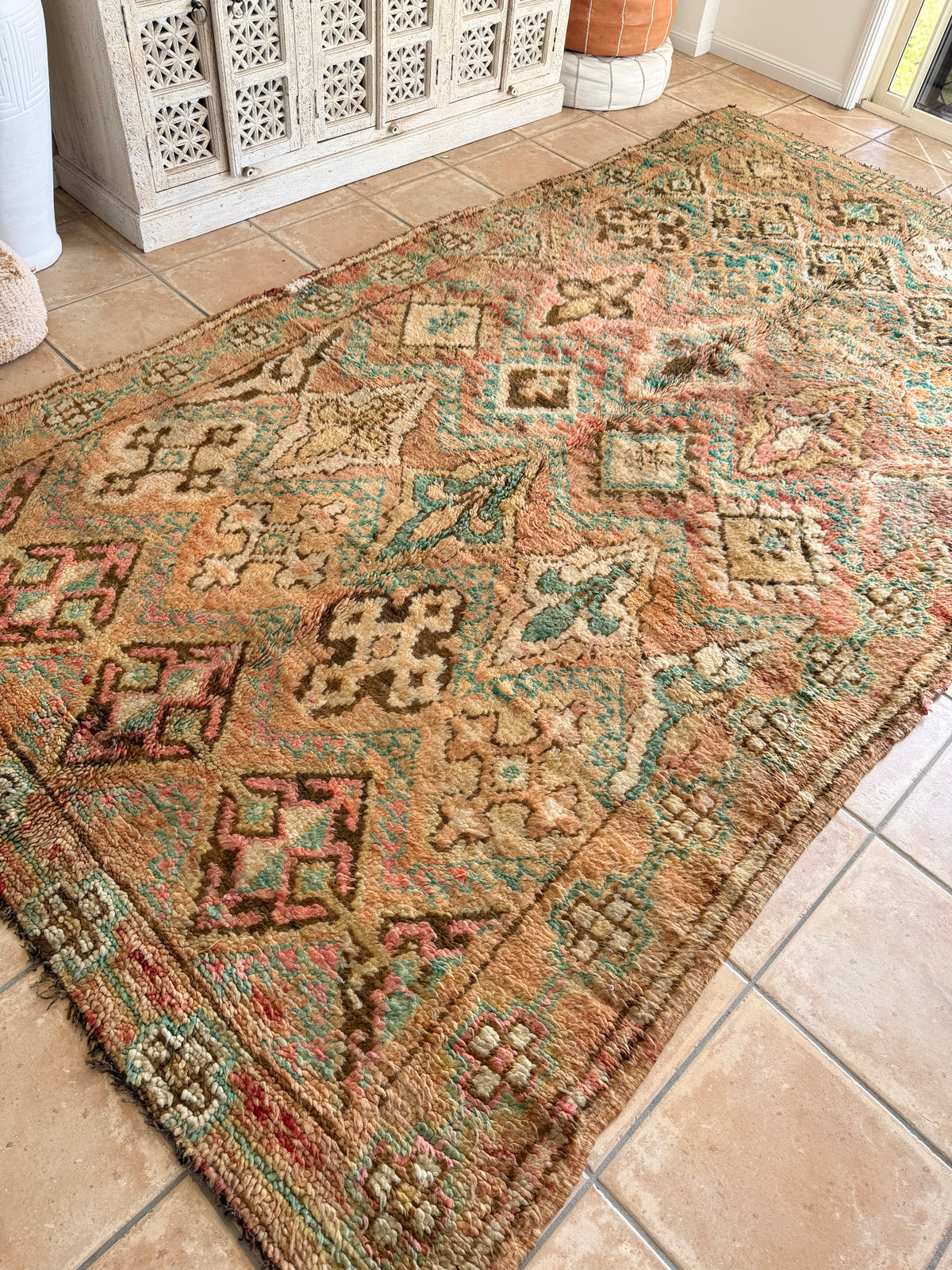 Moroccan Vintage Rug “Iskra” 324 x 180