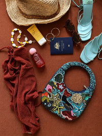 Under The Sea Beaded Bag