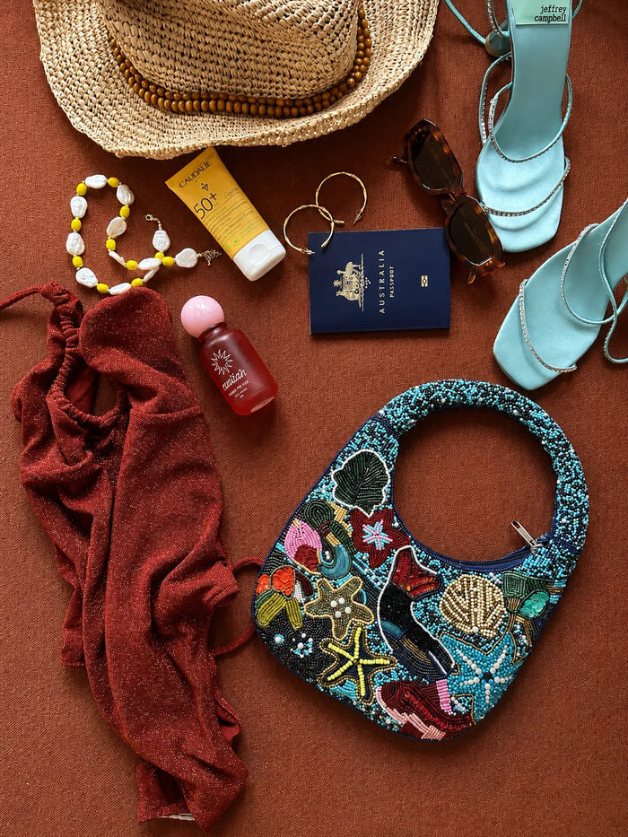 Under The Sea Beaded Bag