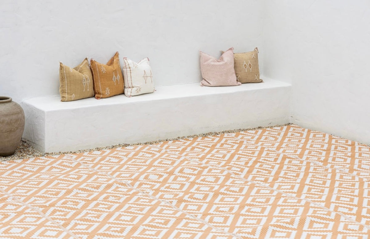 Recycled Outdoor Mat 14 ~ Ziggy ~ Med 1.8 X 2.8