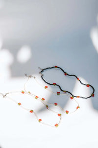 The Cherry Necklace White