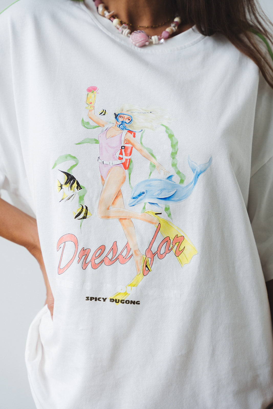 Dress For Tee White