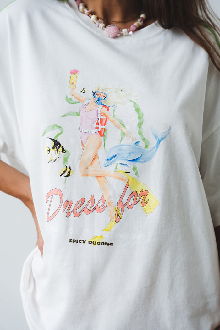 Dress For Tee White