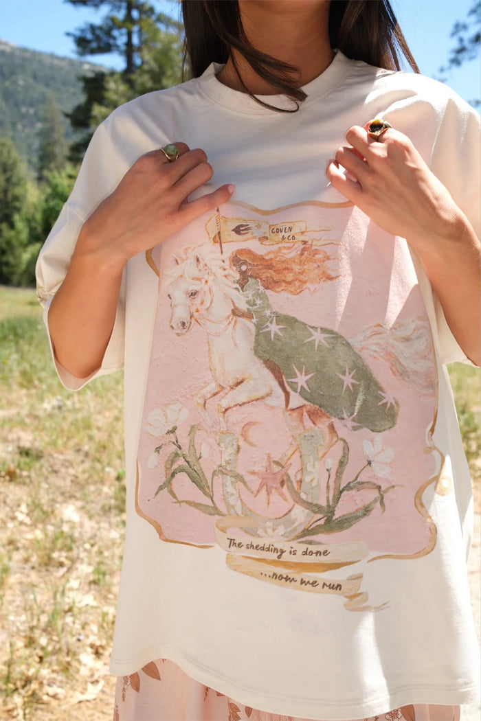 Year Of The Horse Tee Vintage White