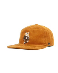 The Stash Cap Corduroy Mustard Owl