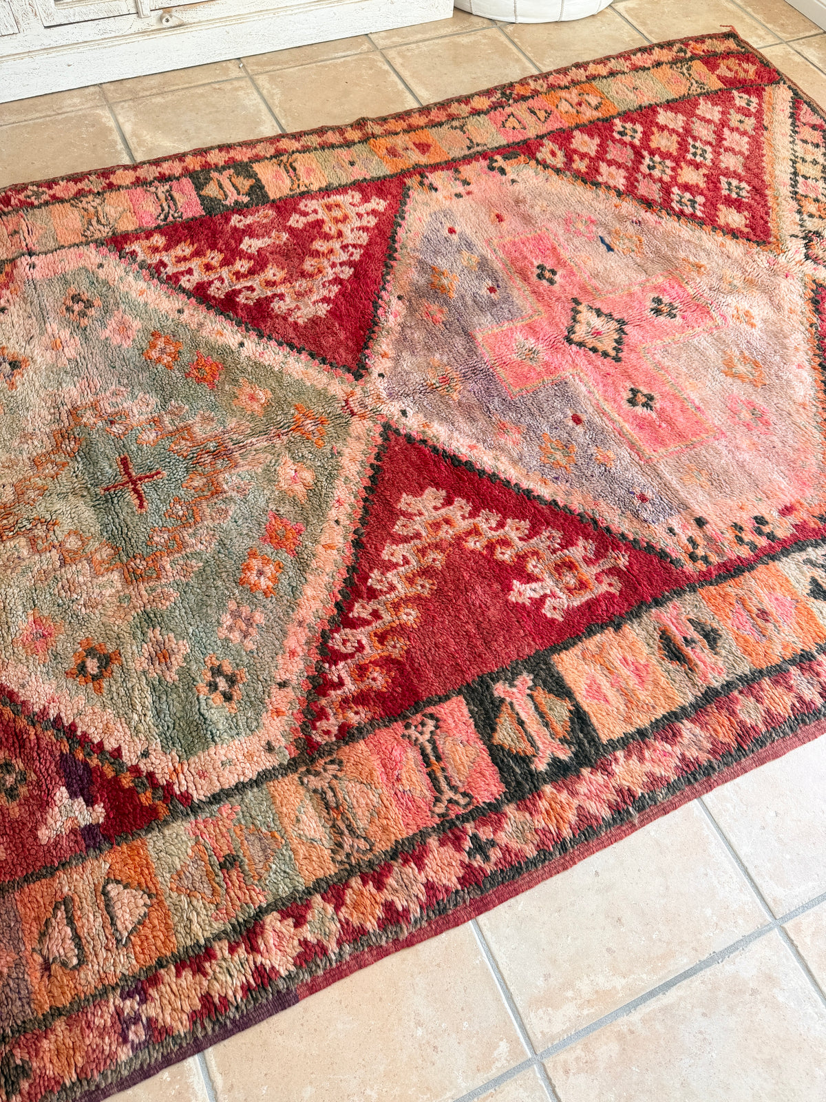 Moroccan Vintage  Rug  “Zephyra" 316 x 172