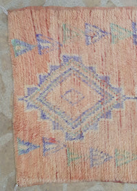 Moroccan Vintage Rug Runner  "Azteaka” 360 x 97