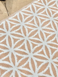 Recycled Outdoor Mat 22 Kaleidoscope ~ Large 2.8 x 2.8