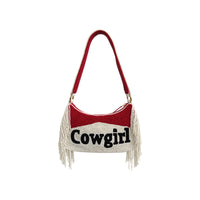 Cowgirl Tassel Beaded Bag