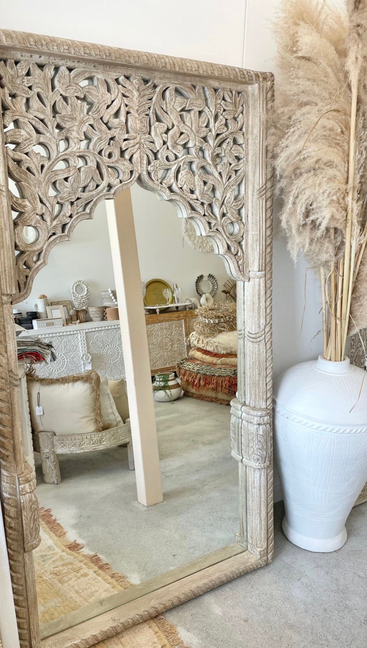 Large Indian Yavana Mirror