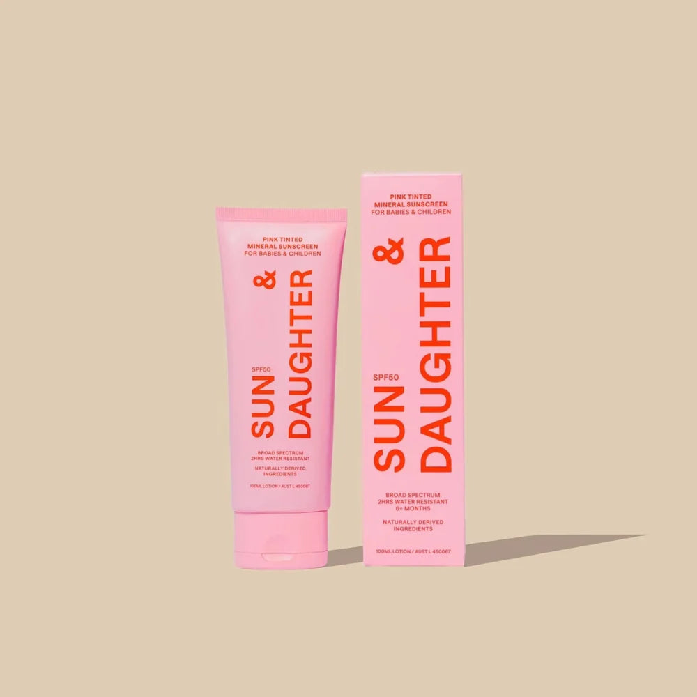 SPF 50 Mineral Pink Sunscreen - Children, Babies & Family