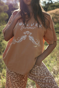 Forever Summer Oversized Tee Toffee