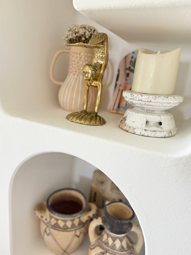 Large Brass Handstand Mermaid