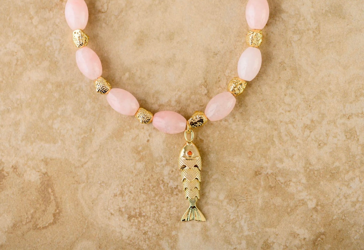 Goia Rose Quartz Necklace